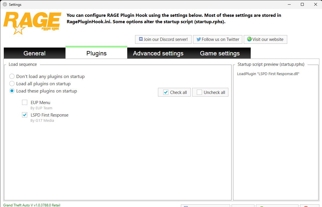 RAGE Plugin Hook reference